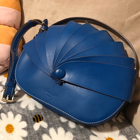 BOLDRINI SELLERIA Chic Blue mare Women's Leather Crossbody Bag - Picture 5 of 9